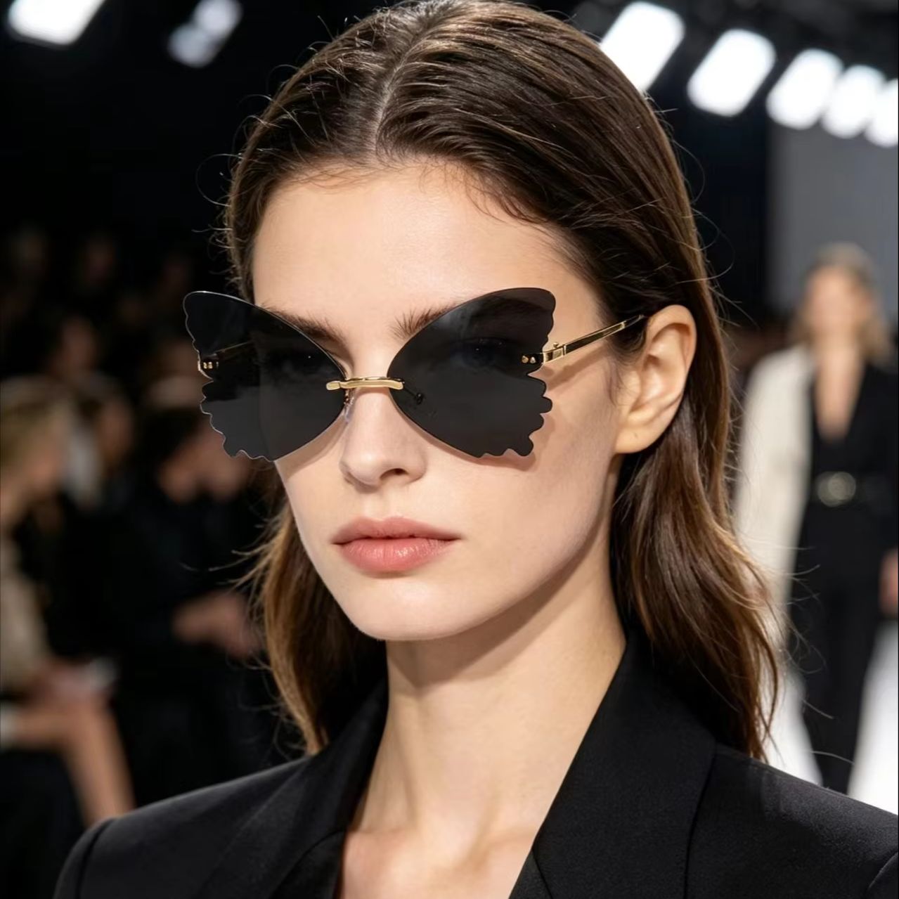 Metal Photo Panel - 2026 Rimless Butterfly Sunglasses Women Fashion