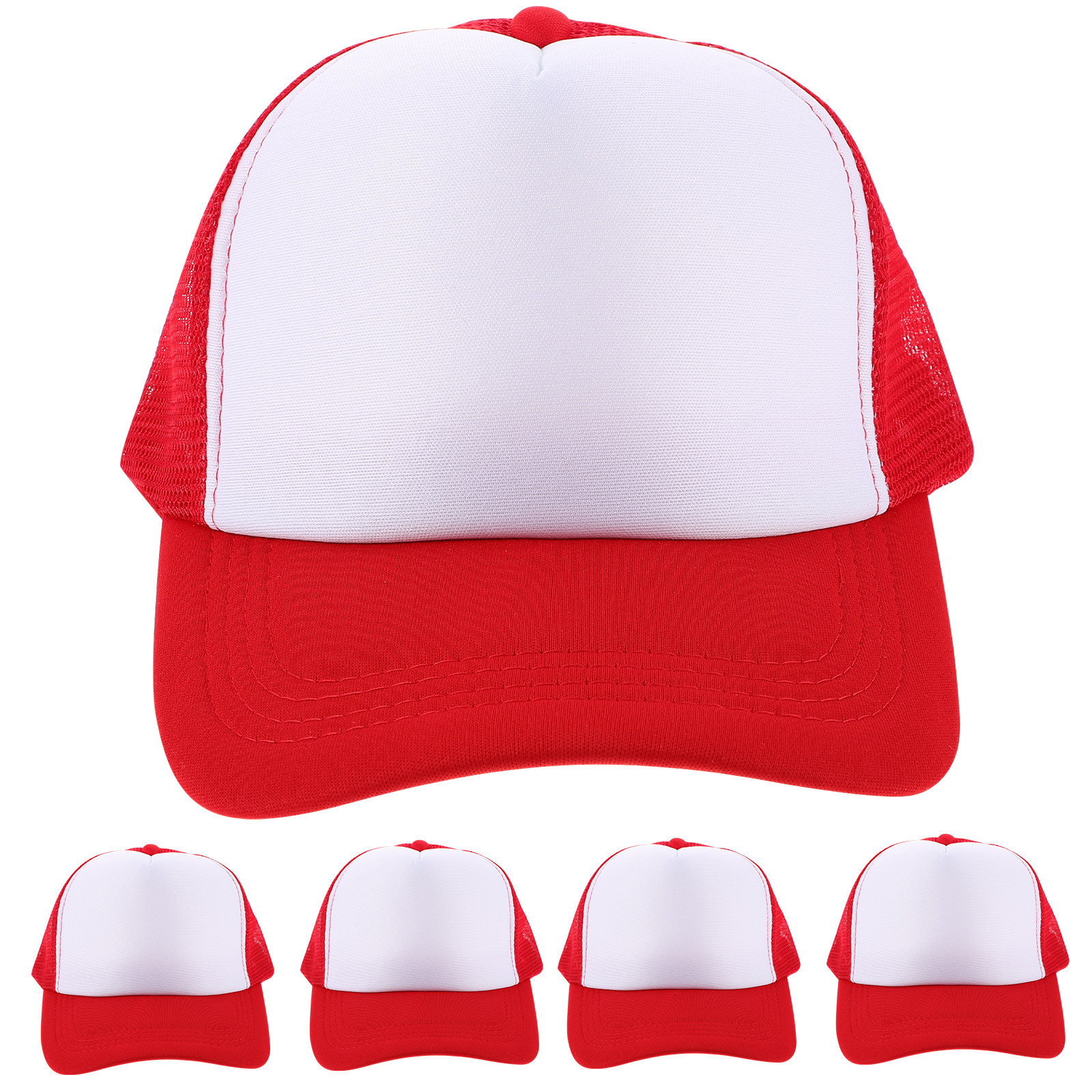5Pcs Blank Mesh Baseball Caps  - Hat Sublimation Blank avis et prix