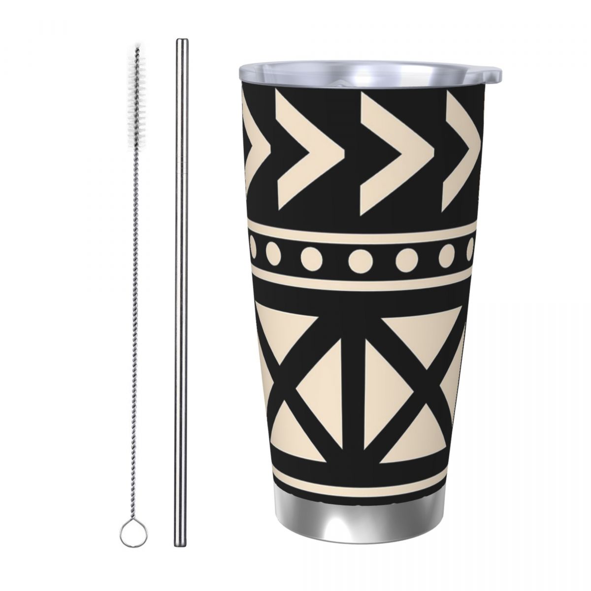 African Mud Cloth Black And Wh - Tumbler 20Oz White avis et prix