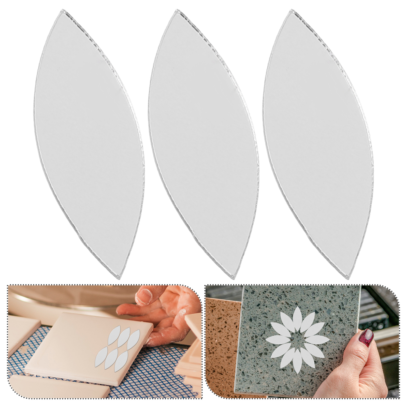 150 PCS Mirror Sticker Small f - Ceramic Tile Blank avis et prix