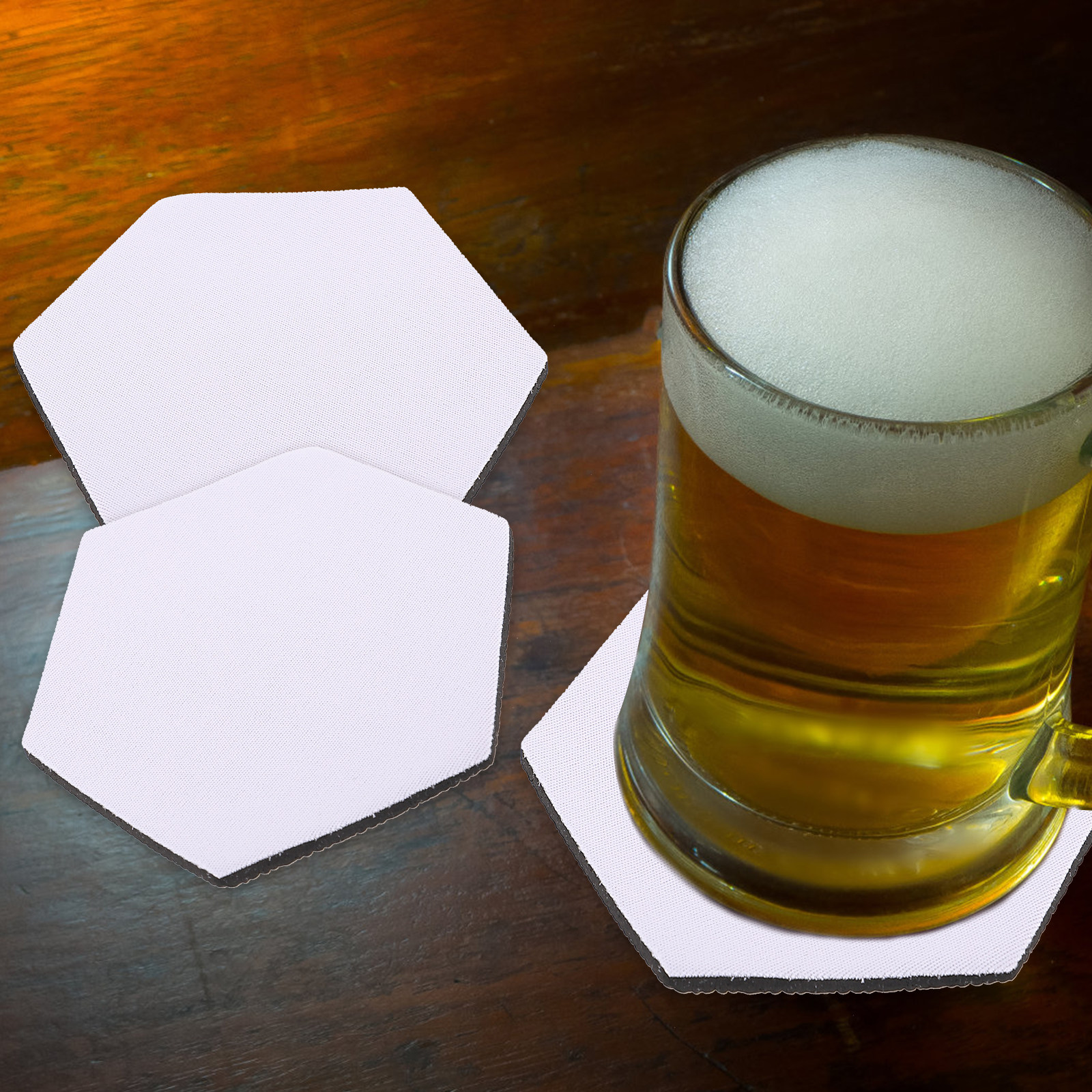 10Pcs Sublimation Heat Transfe - Coaster Sublimation Blank avis et prix