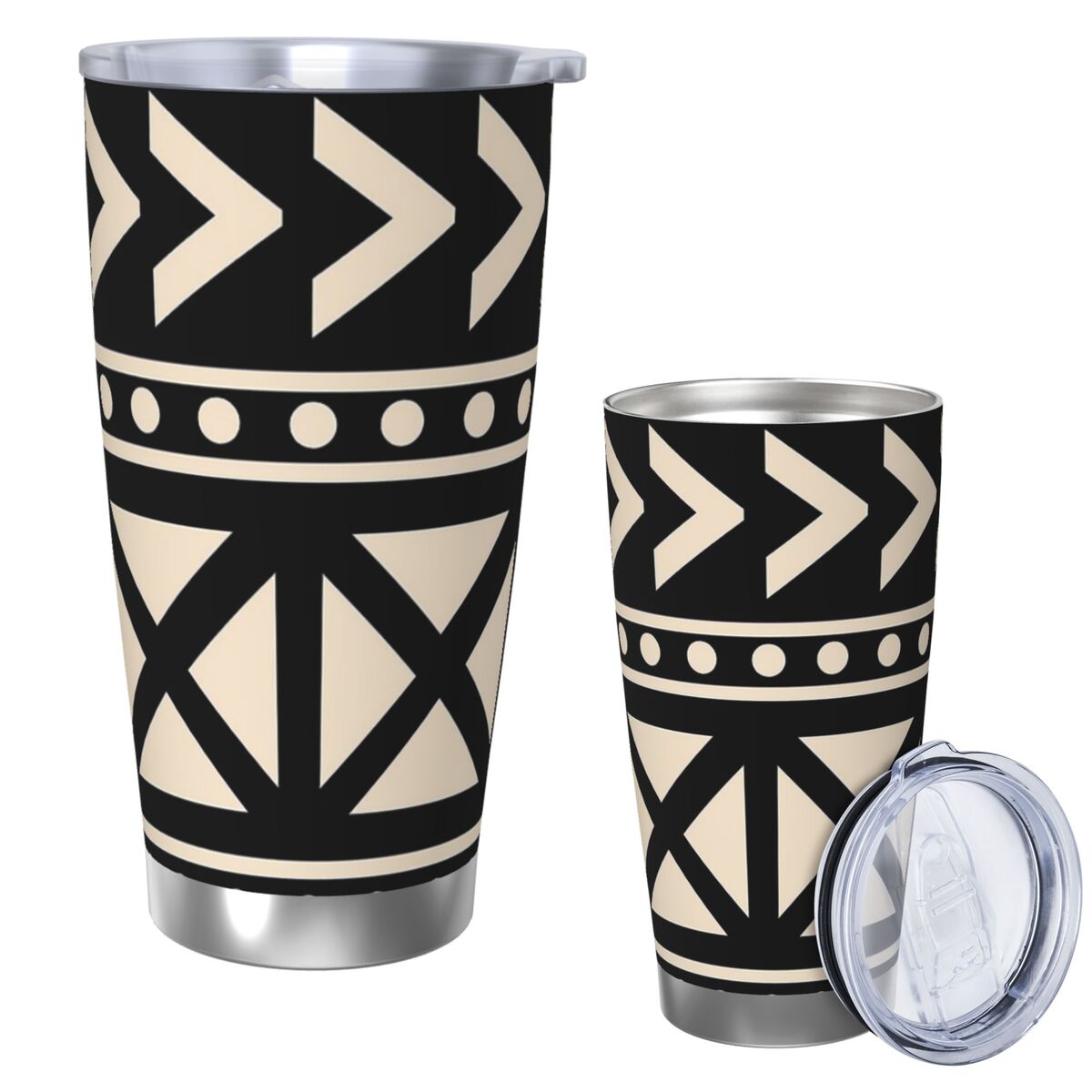 African Mud Cloth Black And Wh - Tumbler 20Oz White avis et prix