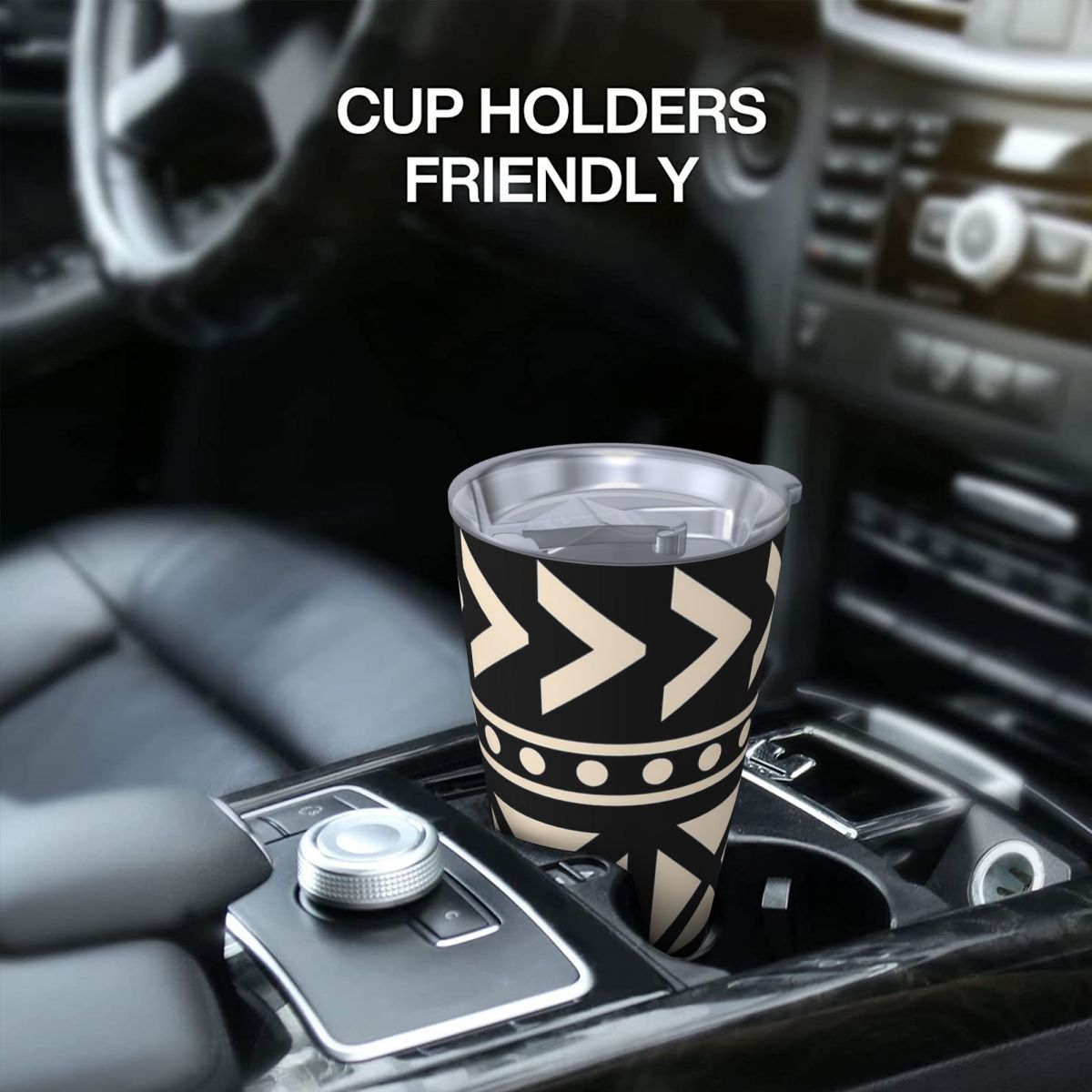 African Mud Cloth Black And Wh - Tumbler 20Oz White avis et prix