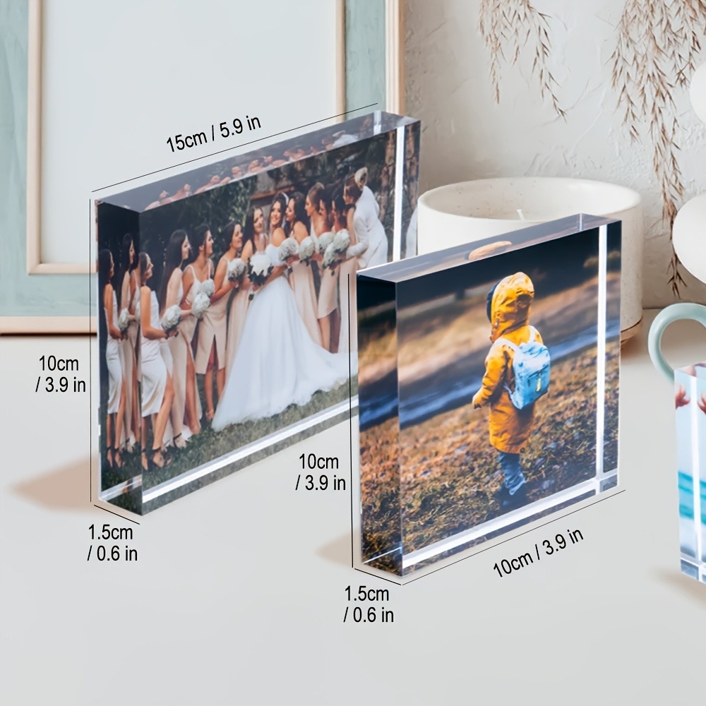Personalized 3D Acrylic Photo  - Photo Acrylic Block avis et prix