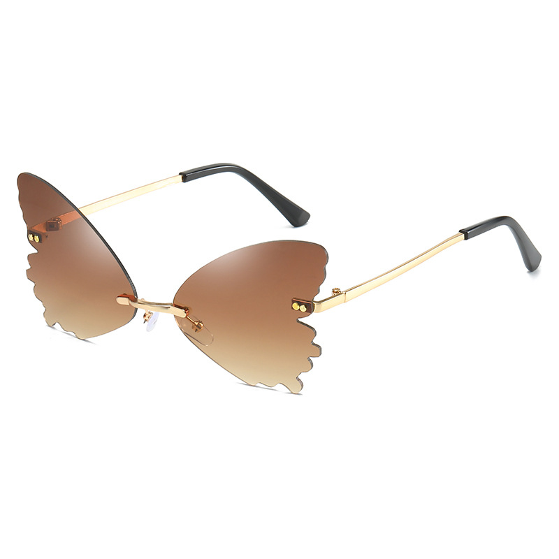 2026 Rimless Butterfly Sunglas - Metal Photo Panel avis et prix