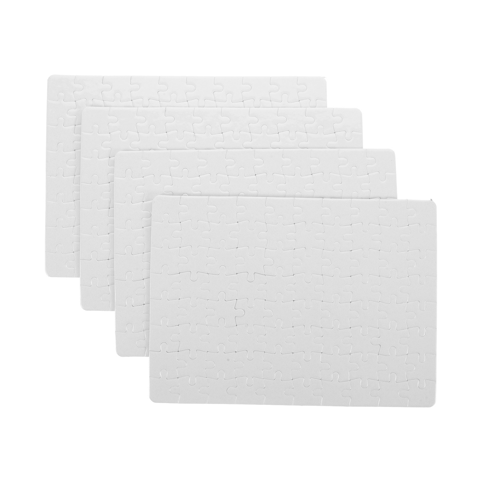 4 Sheets Blank Puzzle Pieces W - Puzzle Blank White avis et prix