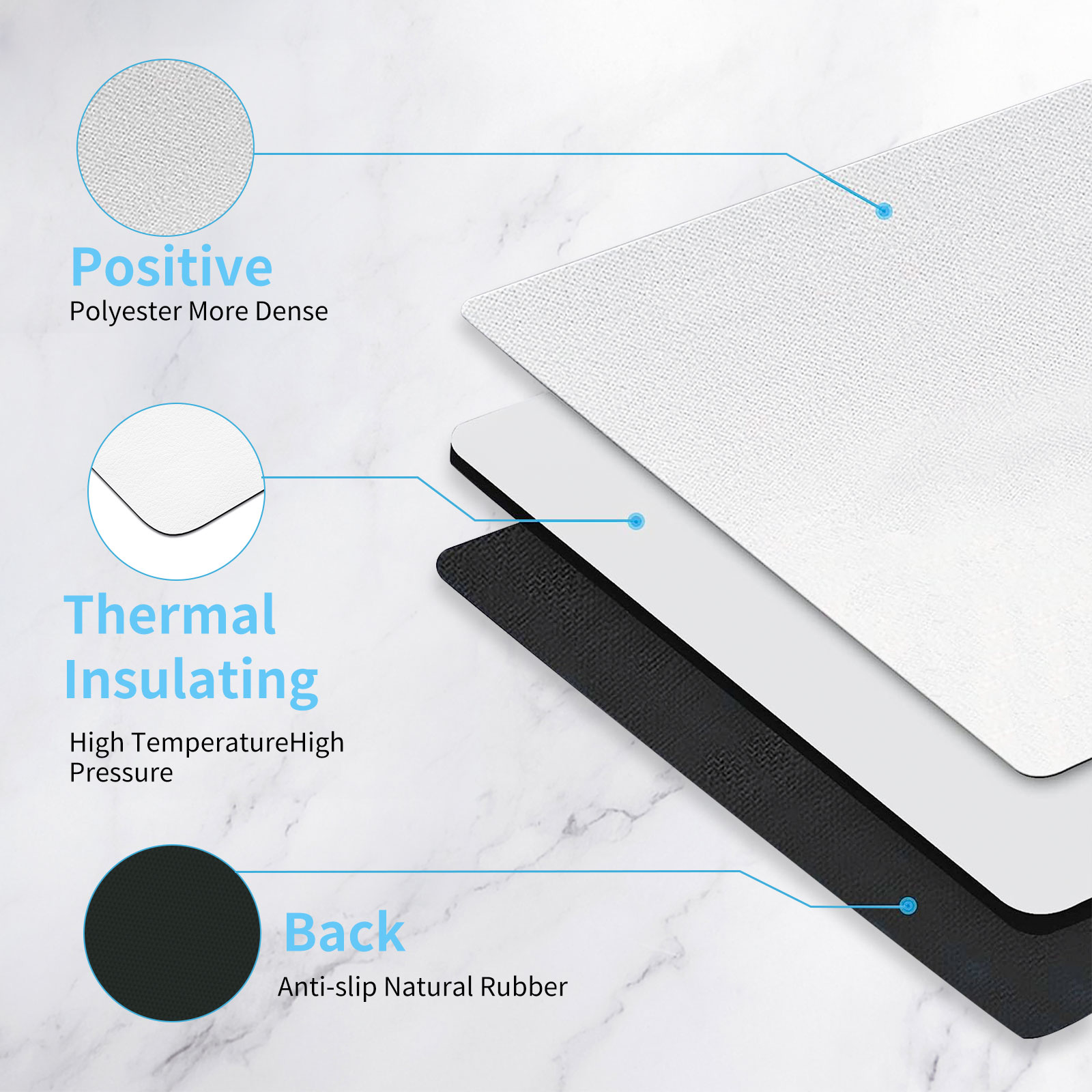 8pcs Sublimation Mouse Pad Bla - Mouse Pad Blank Sublimation avis et prix