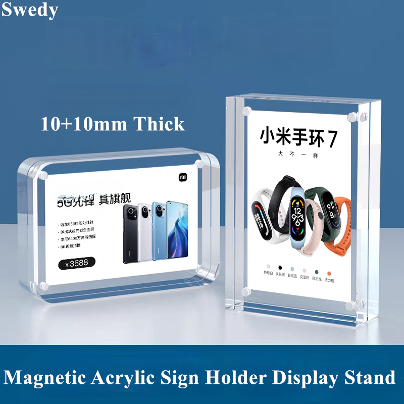 5 PCS 90x55mm Magnetic Acrylic - Photo Acrylic Block avis et prix