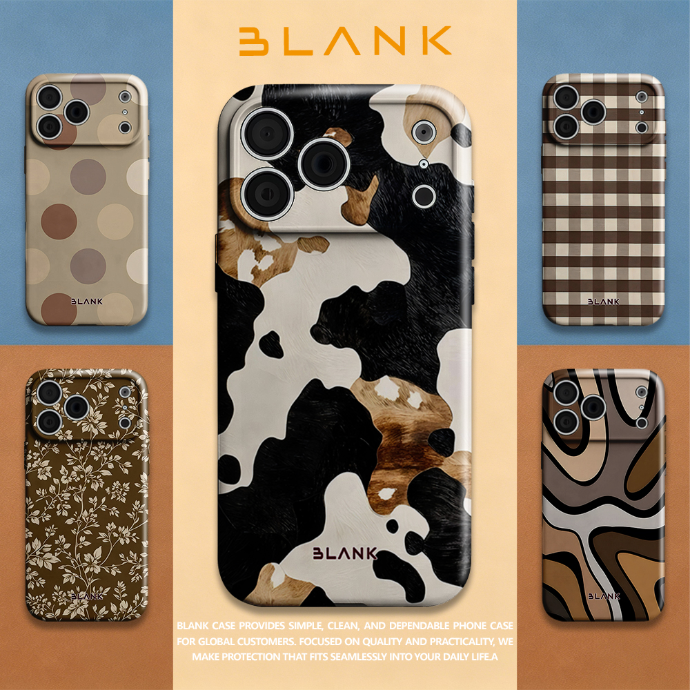 Mocha Cow Print For iPhone 17  - Phone Case Blank Print avis et prix