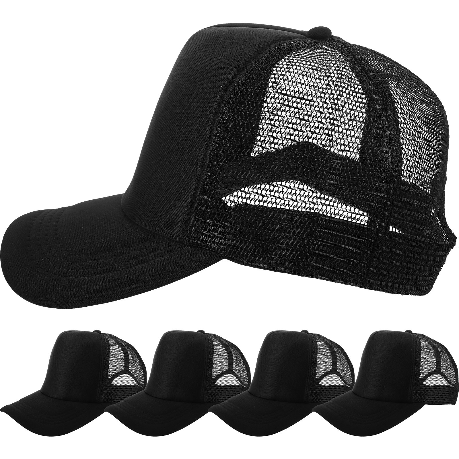 10 Black DIY Blank Mesh Baseba - Hat Sublimation Blank avis et prix