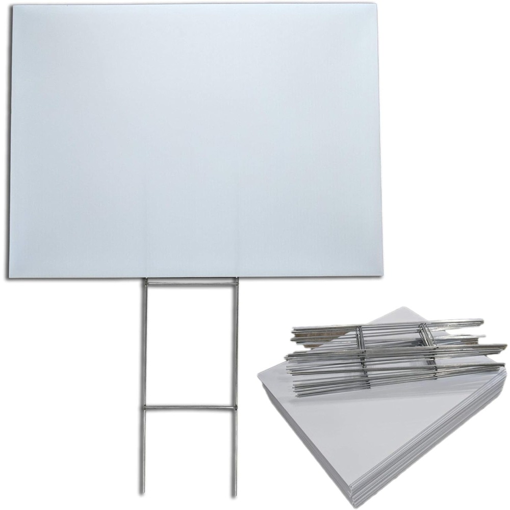 US Shipped  50 Pack 18x24 Blan - Yard Sign Blank avis et prix