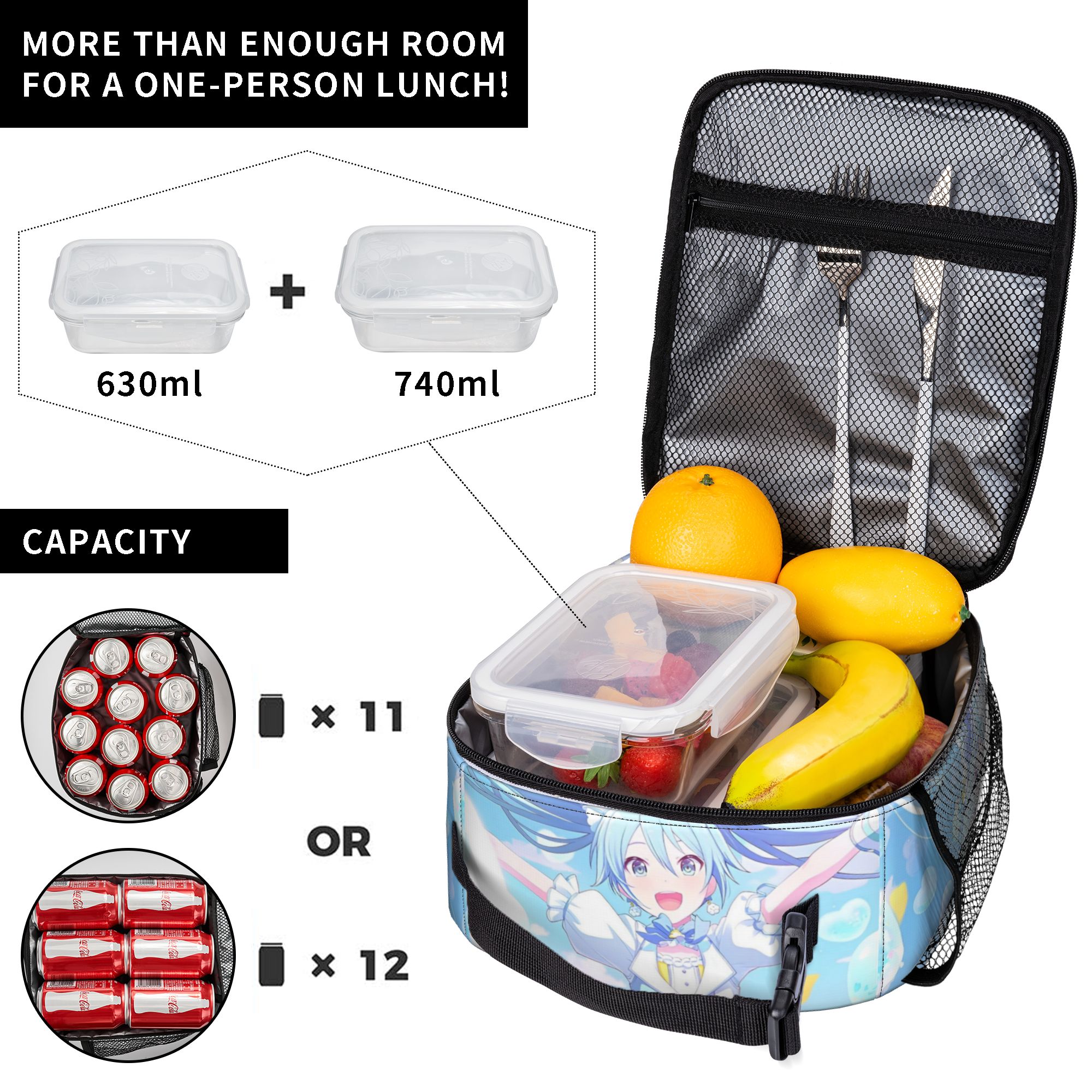 Hatsune Miku Trained Insulated - Tote Bag Sublimation avis et prix