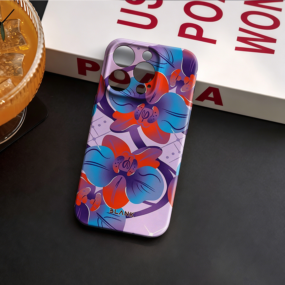 Blue and Green Floral Print Fo - Phone Case Blank Print avis et prix
