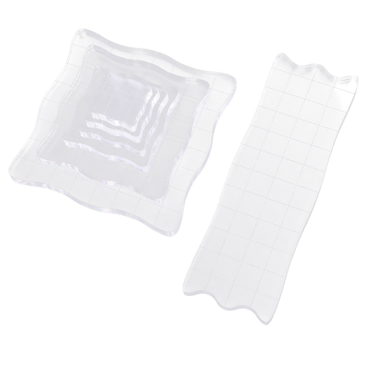 7Pcs Creative Acrylic Seal Blo - Photo Acrylic Block avis et prix