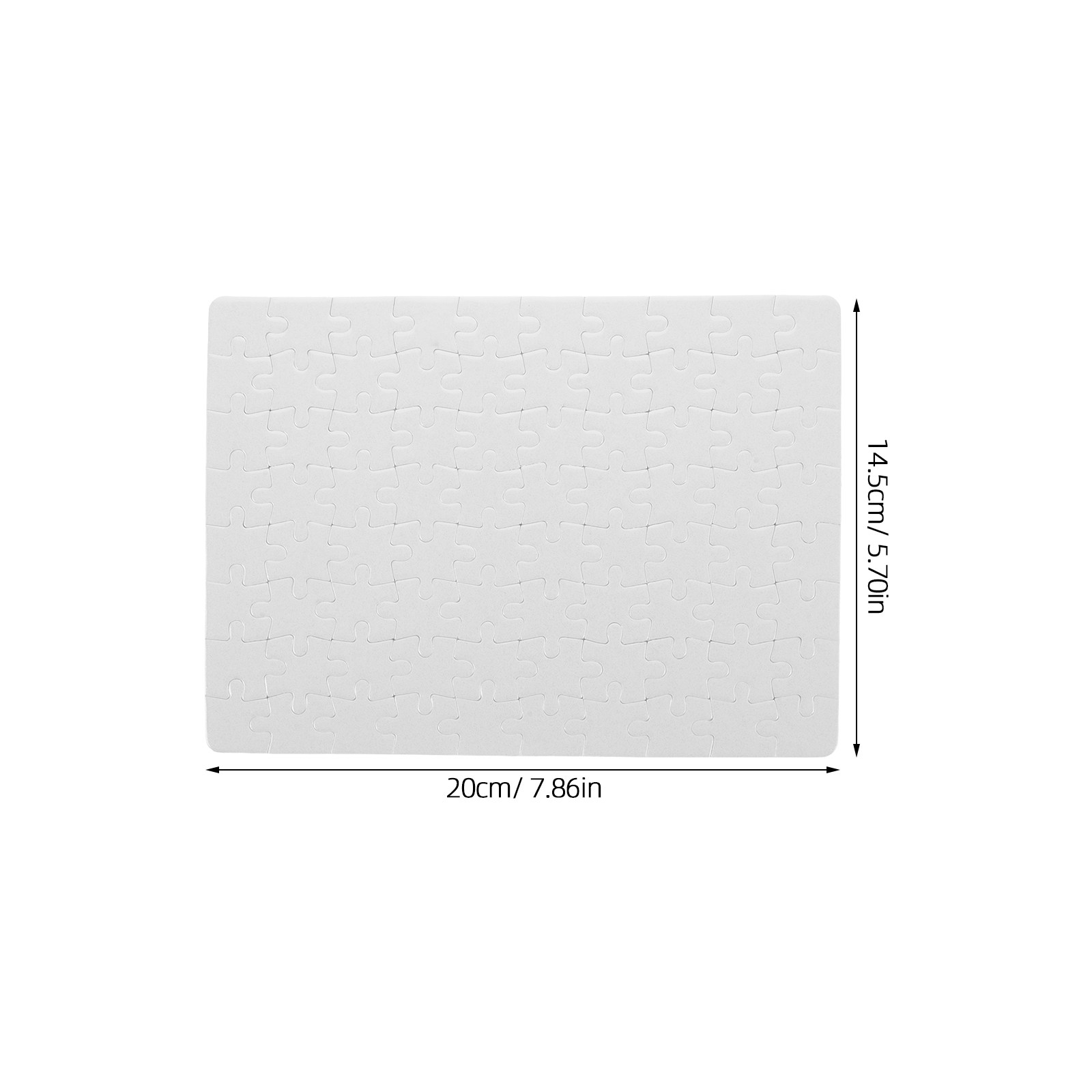 4 Sheets DIY Blank Puzzle Piec - Puzzle Blank White avis et prix
