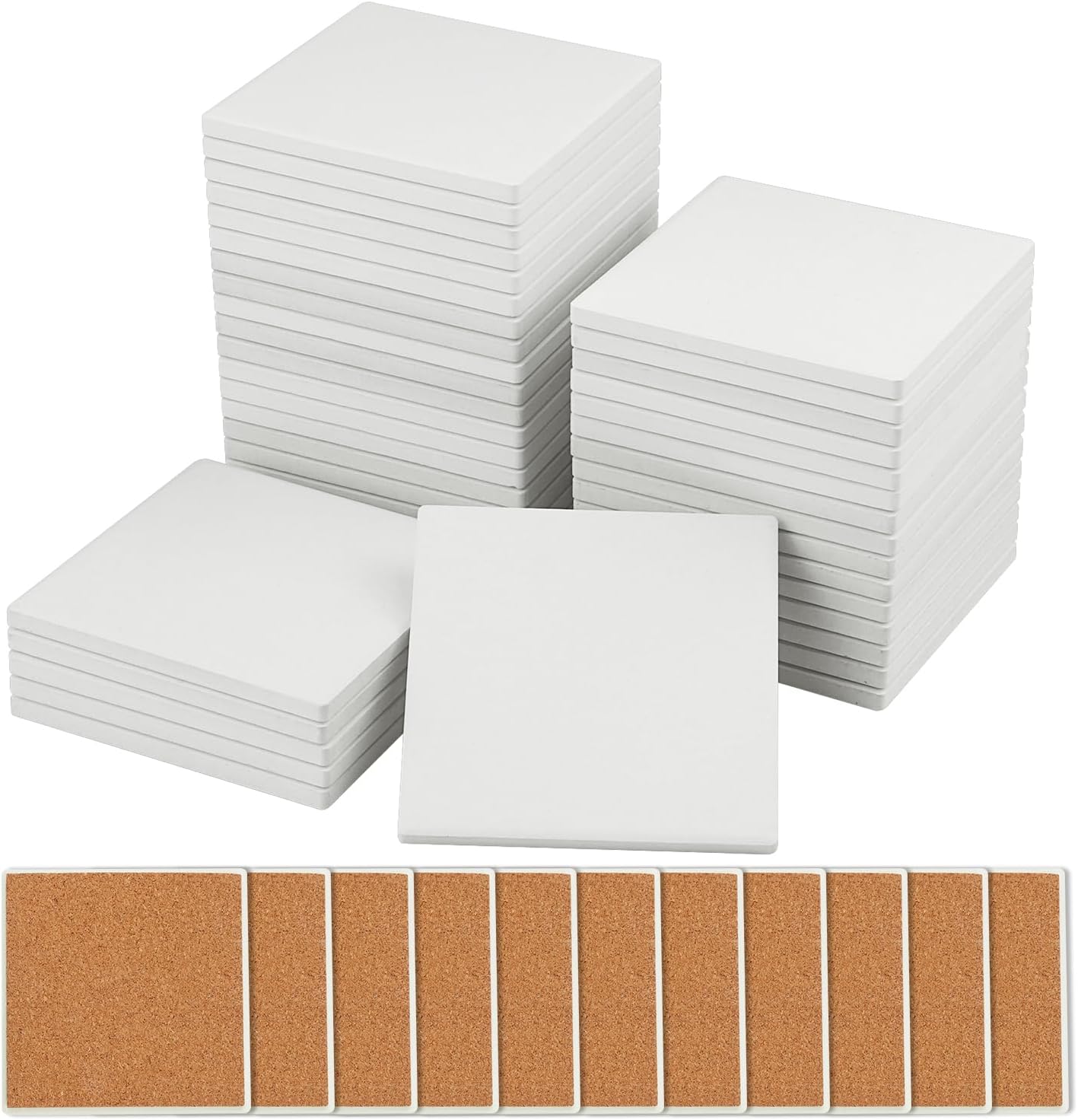 60 Pieces 4 Inch Blank Ceramic - Ceramic Tile Blank avis et prix